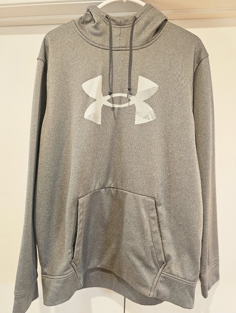 Under Armour Men’s Armour Fleece(c) Big Logo Hoodie XL EUC Gray